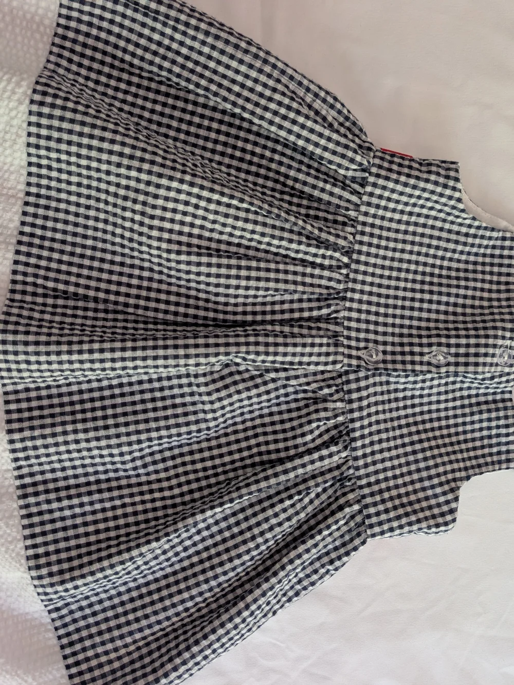 Rare Editions Black Gingham Dress with Red Accents 2t